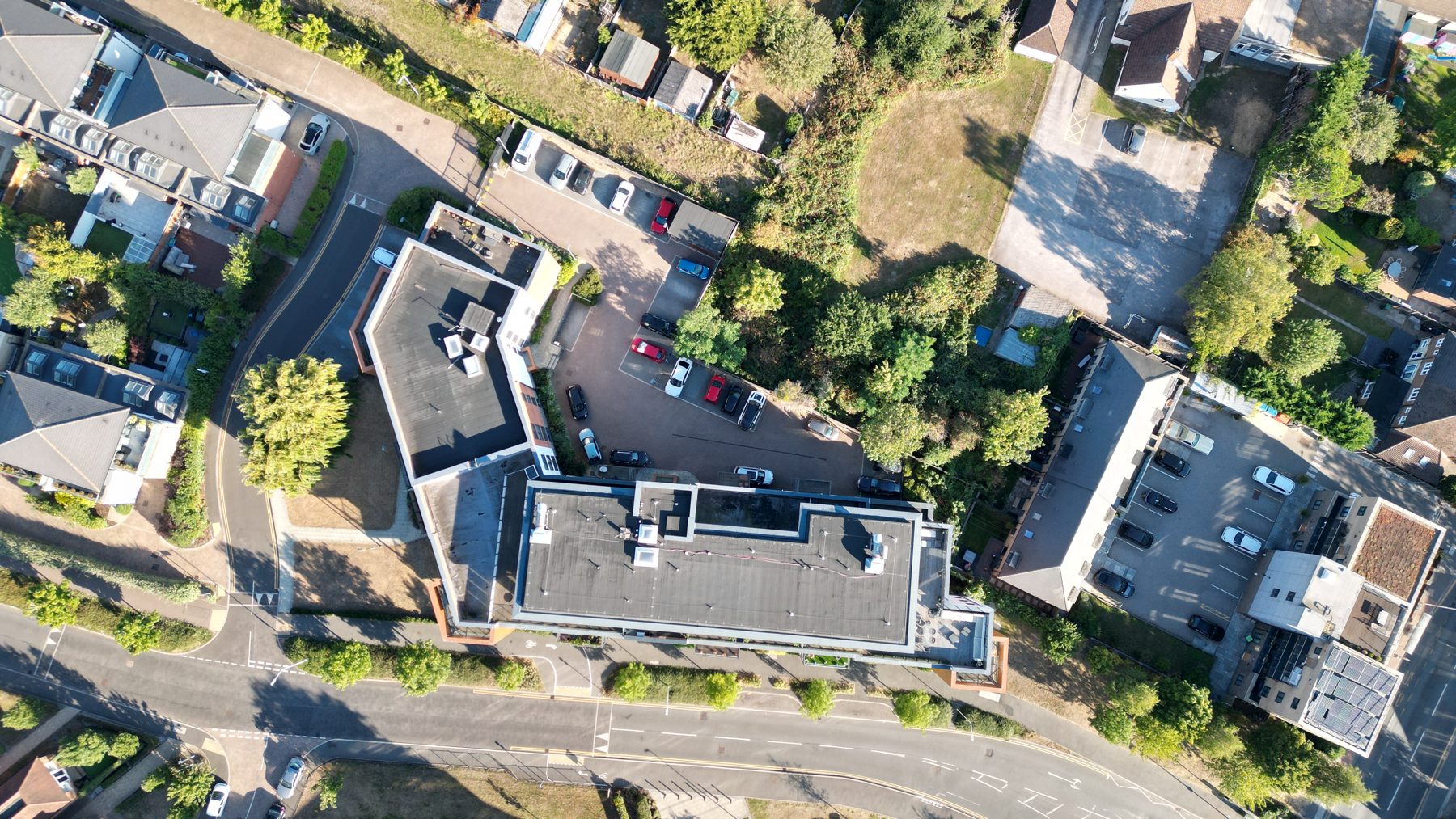 Fotografija iš oro rytų Londone iš Drone Studio